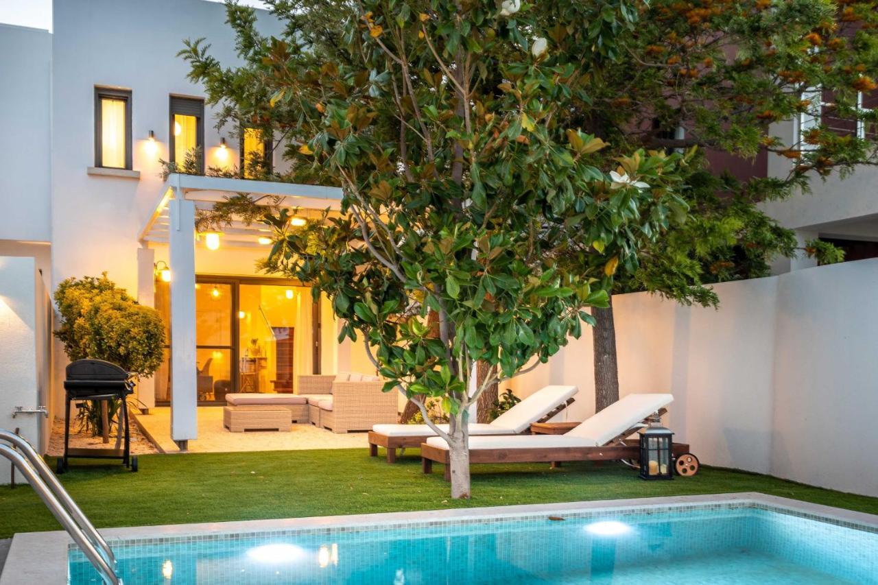 Romantic, Homely Villa Aura W Heated Pool Skalanion ภายนอก รูปภาพ